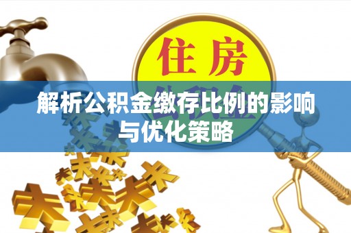 乐业解析公积金缴存比例的影响与优化策略