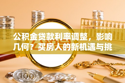 乐业公积金贷款利率调整，影响几何？买房人的新机遇与挑战