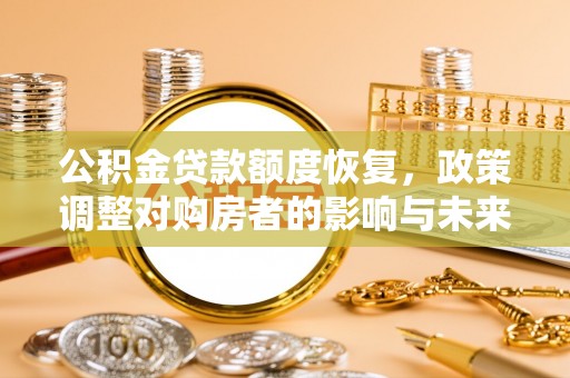 乐业公积金贷款额度恢复，政策调整对购房者的影响与未来展望