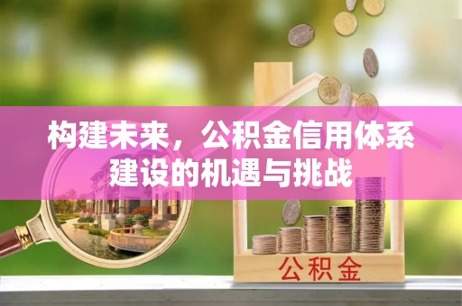 乐业构建未来，公积金信用体系建设的机遇与挑战