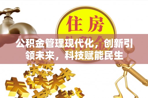 乐业公积金管理现代化，创新引领未来，科技赋能民生