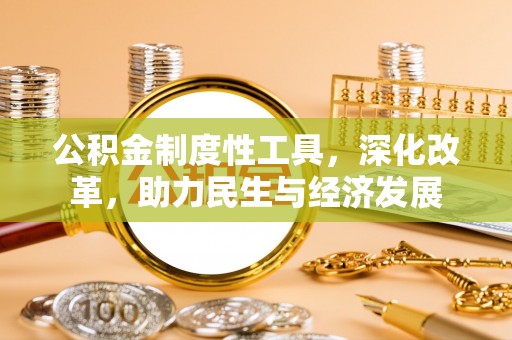 乐业公积金制度性工具，深化改革，助力民生与经济发展
