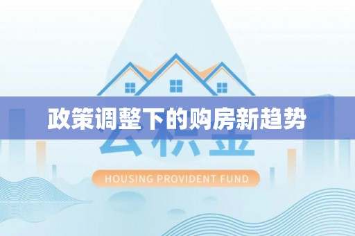 乐业政策调整下的购房新趋势
