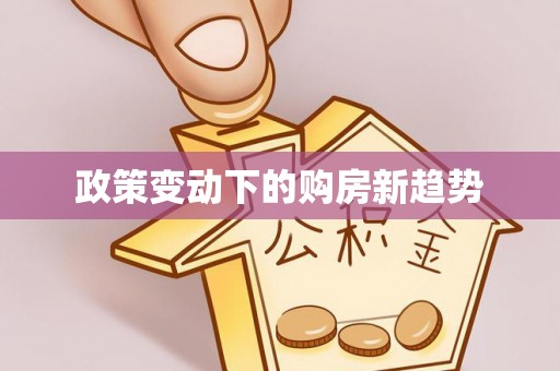 乐业政策变动下的购房新趋势