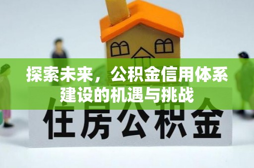 乐业探索未来，公积金信用体系建设的机遇与挑战