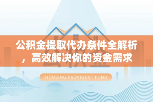 乐业公积金提取代办条件全解析，高效解决你的资金需求