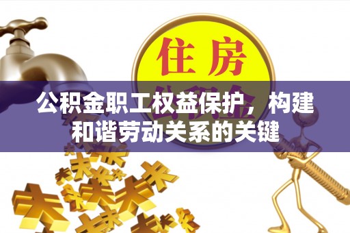乐业公积金职工权益保护，构建和谐劳动关系的关键