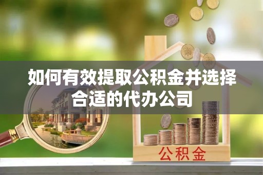 乐业如何有效提取公积金并选择合适的代办公司