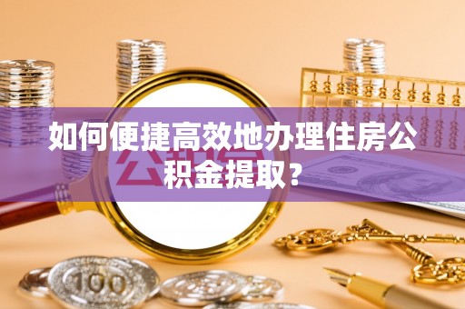 乐业如何便捷高效地办理住房公积金提取？