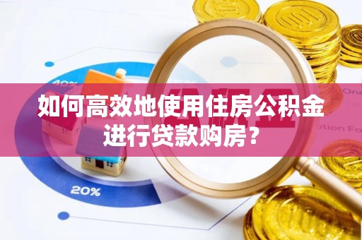 乐业如何高效地使用住房公积金进行贷款购房？