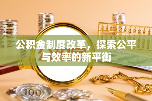 乐业公积金制度改革，探索公平与效率的新平衡